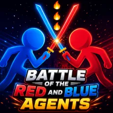 Battle of the red and blue agents game Play Battle of the red and blue agents game