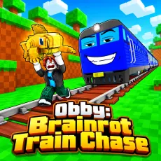 Play Obby: Brainrot Train Chase game
