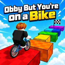 Play Obby but You're on a Bike game