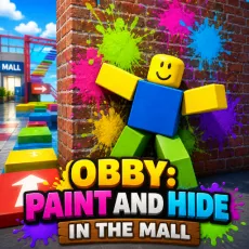 Obby: Paint and Hide in the mall game Play Obby: Paint and Hide in the mall game