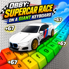 Play Obby: Supercar Race on a Giant Keyboard now!